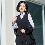 韩范小西装套装女气质修身职业装女正装三件套2021面试工作服
