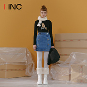 ROMANCHIC 设计师品牌IINC 22AW 金属扣迷你裙牛仔半身裙短裙