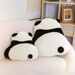可爱熊猫抱枕办公室靠垫，上班久坐护腰神器汽车，腰靠枕床头软包靠背