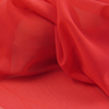 大红色柔软加密珍珠，薄纱雪纺大摆裙丝巾，衬衫面布料