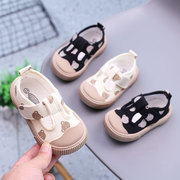 2023春秋夏季男宝宝鞋子，学步鞋婴儿软底帆布鞋，女小童布鞋单鞋板鞋