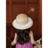 naixibaby|人手一顶!夏季女童拉菲草，草帽甜美花边蝴蝶结遮阳帽