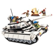 启蒙积木军事系列雷霆使命坦克装甲战车拼装男孩，儿童玩具模型3206