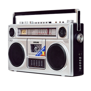 IMUK立体声复古款老式磁带机录音机多波段收音机U盘TF卡蓝牙音响