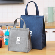 便当包手提上班族饭盒袋帆布日式学生保温袋大容量带饭的包野餐包