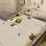 儿童可爱床单被套三件套卡通呆萌狗床上用品K学生宿舍1.8米四件套