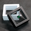 PE薄膜悬浮盒裸石盒子宝石收纳盒珠宝饰品展示盒透明包装防尘防潮