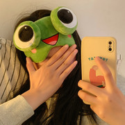 可爱青蛙眼罩女生遮光睡眠专用不勒头午休睡觉缓解眼疲劳卡通搞怪