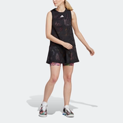 adidas阿迪达斯女运动连衣裙网球无袖吊带裙，短款凉爽跑步