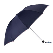 三折双人logo加大碰雨伞，广告伞纯色伞印天堂伞3311e商务伞