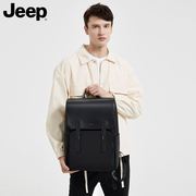 jeep双肩包男电脑包男款商务，背包休闲书包，出差通勤男士包包笔记本