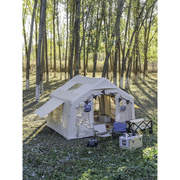 充气帐篷一室一厅户外露营屋脊，气柱小屋免搭建自驾游野营帐篷