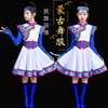 儿童蒙古族演出服少数民族服装女童筷子舞长裙袍台表演套舞蹈