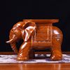 花梨木雕刻大象换鞋凳摆件实木质大象凳子客厅沙发凳黑檀工艺
