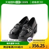 日本直邮cst&p女士礼服鞋，黑色厚帮高帮，圆头简约时尚舒适地雷