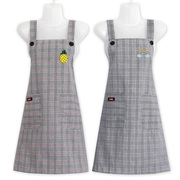 纯棉背带围裙夏季薄款舒适透气厨房家用韩版罩衣女，2021工作服