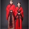 古装中式汉式婚礼服红色，新娘新郎结婚服喜服汉服，唐朝汉朝男女