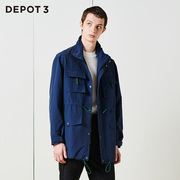 DEPOT3 男装风衣 原创设计品牌时尚户外防风雨功能风衣