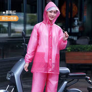 雨衣雨裤套装全身电动车摩托车骑行时尚，成人分体防雨套装加大加厚