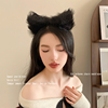 韩国毛绒可爱猫耳朵发箍女网红洗脸猫耳朵头箍拍照发箍发饰女
