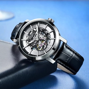 英国rotary劳特莱手表全自动机械表，双面镂空皮带男表gs0535002