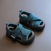 宝宝学步鞋0一3岁夏季婴幼v儿凉鞋软底防滑男女小童鞋网面透气鞋