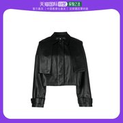 香港直邮Calvin Klein 长袖短款皮夹克 K20K206312