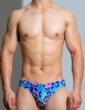 D.M男泳裤低腰性感斑马豹纹紧身潮泳装度假沙滩三角印花条纹运动