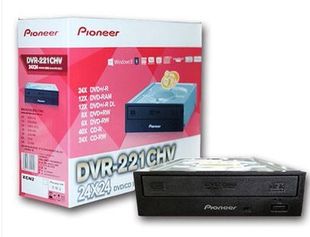 先锋24速dvd刻录机，dvr-221ch台式内置串口，光驱支持光盘拷贝机
