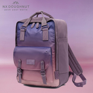 nxdoughnut新版甜甜圈旅行双肩，包学生(包学生，)背包天空系列电脑包女书包