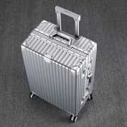 高档高档行李箱男女大容量铝框旅行箱万向轮登机箱结实耐用学生密