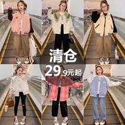 女童秋装外套2023儿童洋气时髦上衣春秋中大童网红棒球服夹克