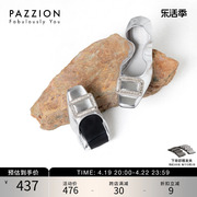 pazzion抱抱鞋qizhi同款舒适小皮鞋，折叠鞋蛋卷鞋平底鞋通勤单鞋女