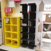 IKEA拉克墙搁架书架置物架壁挂墙壁架创意隔板机顶盒架CD架黑白色