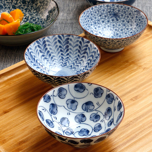 美浓烧日本进口碗米饭碗日式和风陶瓷器餐具套装日系创意家用礼盒