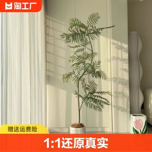 蓝花楹仿真绿植高端轻奢室内客厅，装饰花大型落地盆栽树仿生假植物
