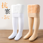 女童打底裤秋冬季光腿神器白色，加绒舞蹈袜打底袜，儿童加厚款连裤袜