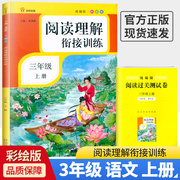 阅读理解衔接训练三年级上册人教版统编部编版小学3年级阅读理解语文同步练习专项训练书说话写话彩绘版同优衔接