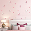 儿童房间墙纸可爱卡通，粉色女孩公主卧室，装饰环保无甲醛背景墙壁纸