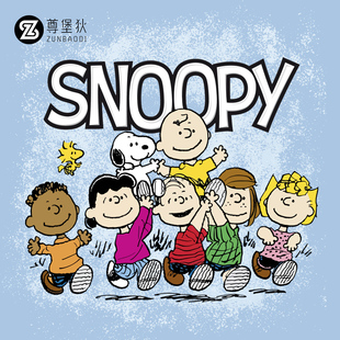 snoopy史努比系列周边短袖卡通，印花青春活力，男女纯棉圆领t恤体恤