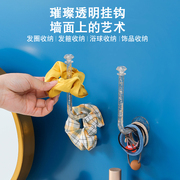 发箍发圈收纳架免打孔壁挂式首饰发带头绳饰品，展示架整理创意挂钩