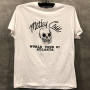 motleycrue克鲁小丑乐队chic嘻哈，美式街头潮流短袖，男女朋克风t恤