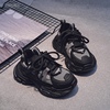 男童老爹鞋加绒棉鞋，2024秋冬季儿童，运动鞋软底女童跑步鞋防水