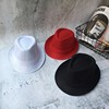 绅士帽子夏天复古英伦时尚青年，男女红色亚麻，爵士帽休闲小礼帽儿童