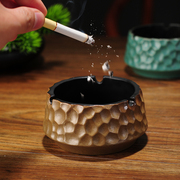新中式陶瓷烟灰缸办公家用个性潮流烟缸日式创意客厅茶几时尚摆件