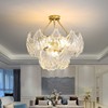 客厅法式轻奢吊灯水晶现代玻璃，贝壳灯简约卧室2022年餐厅灯具