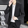 商务休闲纯色长袖西服XS青年小个子春季160韩版修身小码帅气西装S