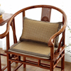 实木圈椅垫中式坐垫红木沙发坐垫夏凉椅垫夏季竹藤防滑垫茶椅座垫