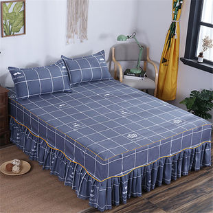 磨毛床裙单件床盖纯色席梦思床罩床套韩式床笠床单1米1.52.0米