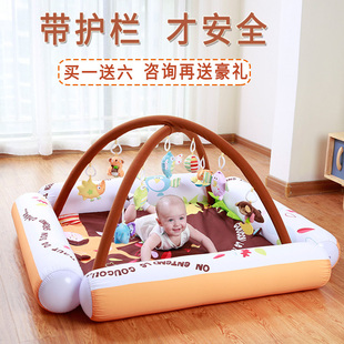 婴儿玩具脚踏钢琴健身架器0-3-6个月护栏益智音乐早教新生儿礼物